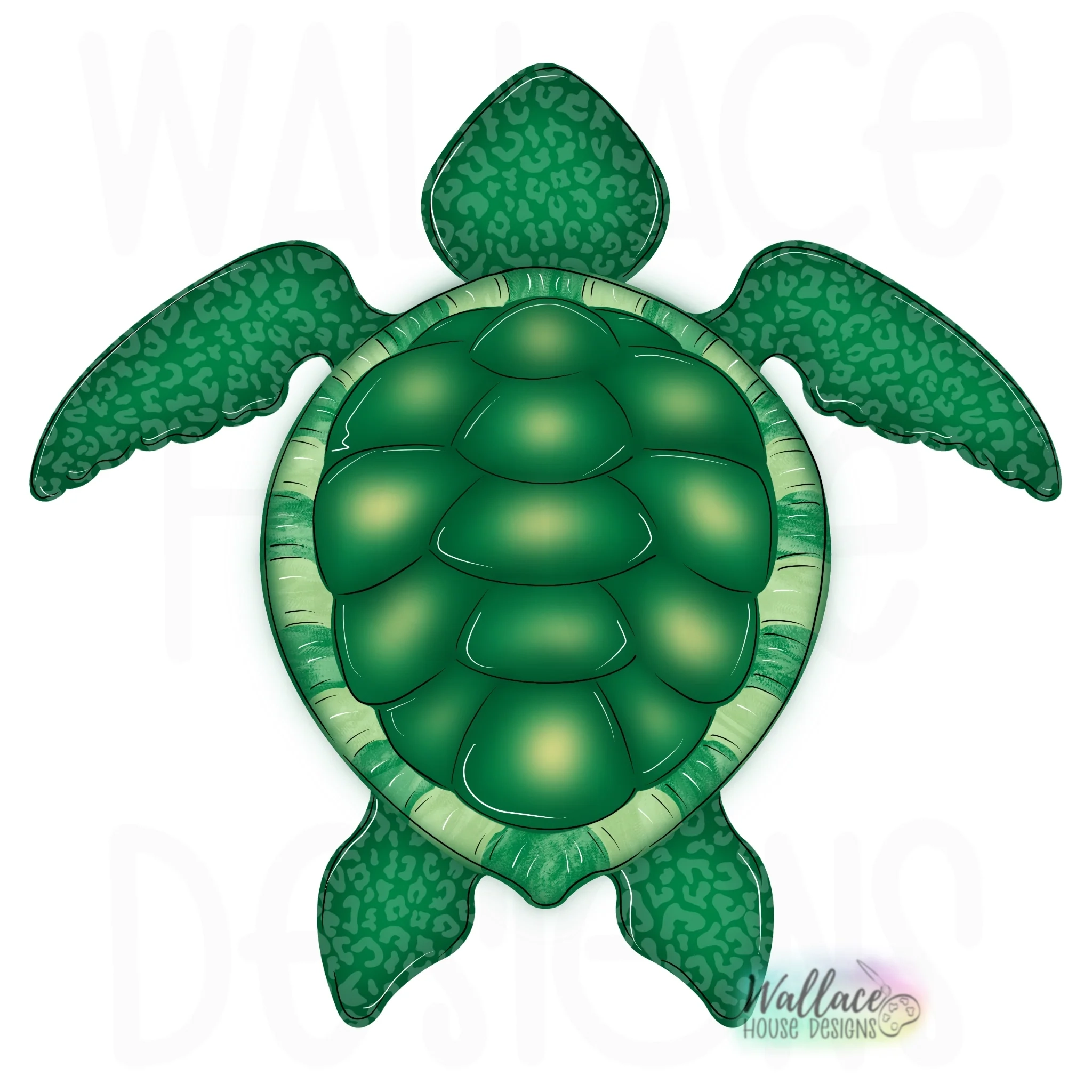 Printable Sea Turtle Template