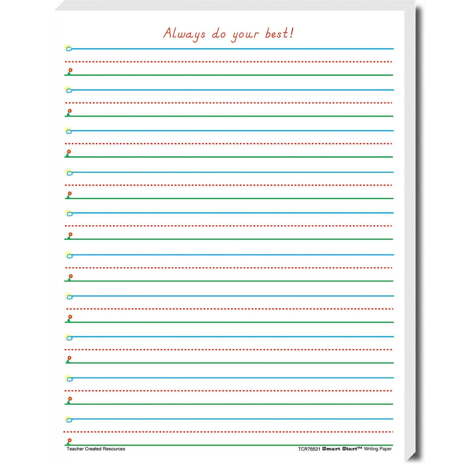 Smart Start 1 2 Writing Paper 360 Sheets Becker s