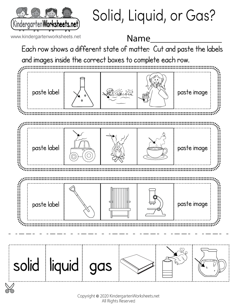 Science Printable Worksheets Free