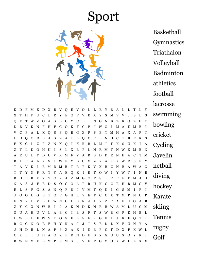 Printable Sports Trivia Crossword Puzzles