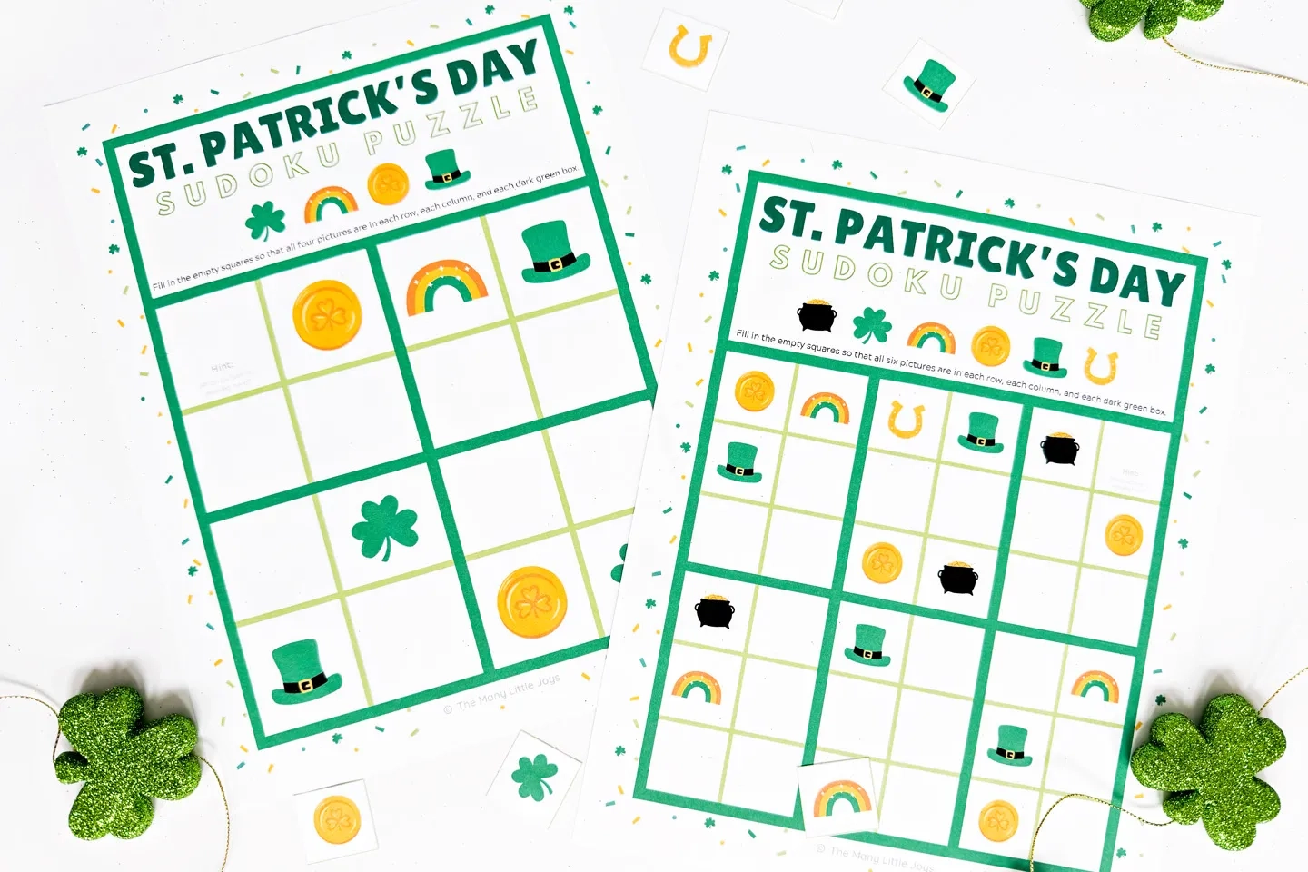 St Patrick's Day Puzzles Printable Free