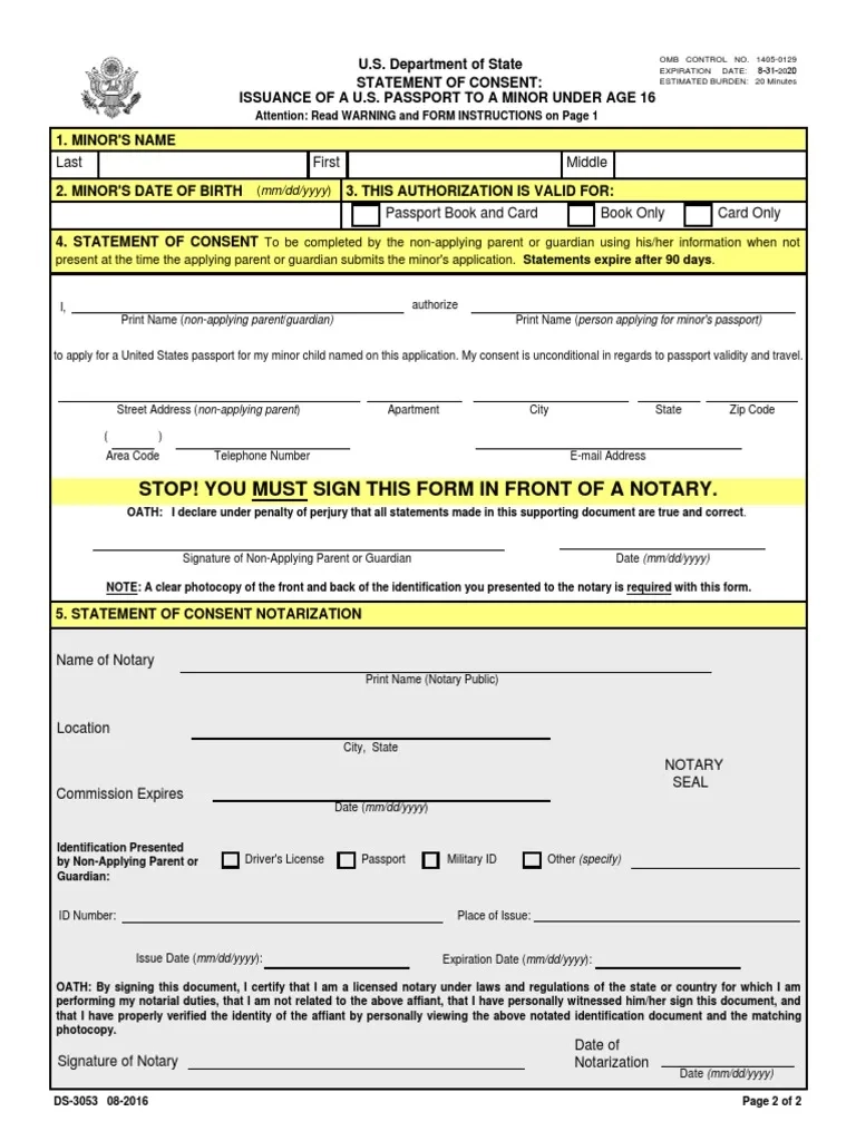 Ds 3053 Printable Form