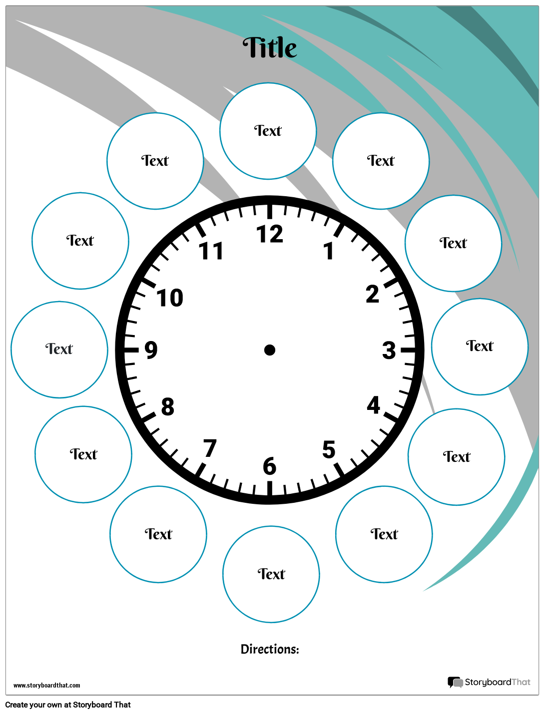 Clock Printable Template