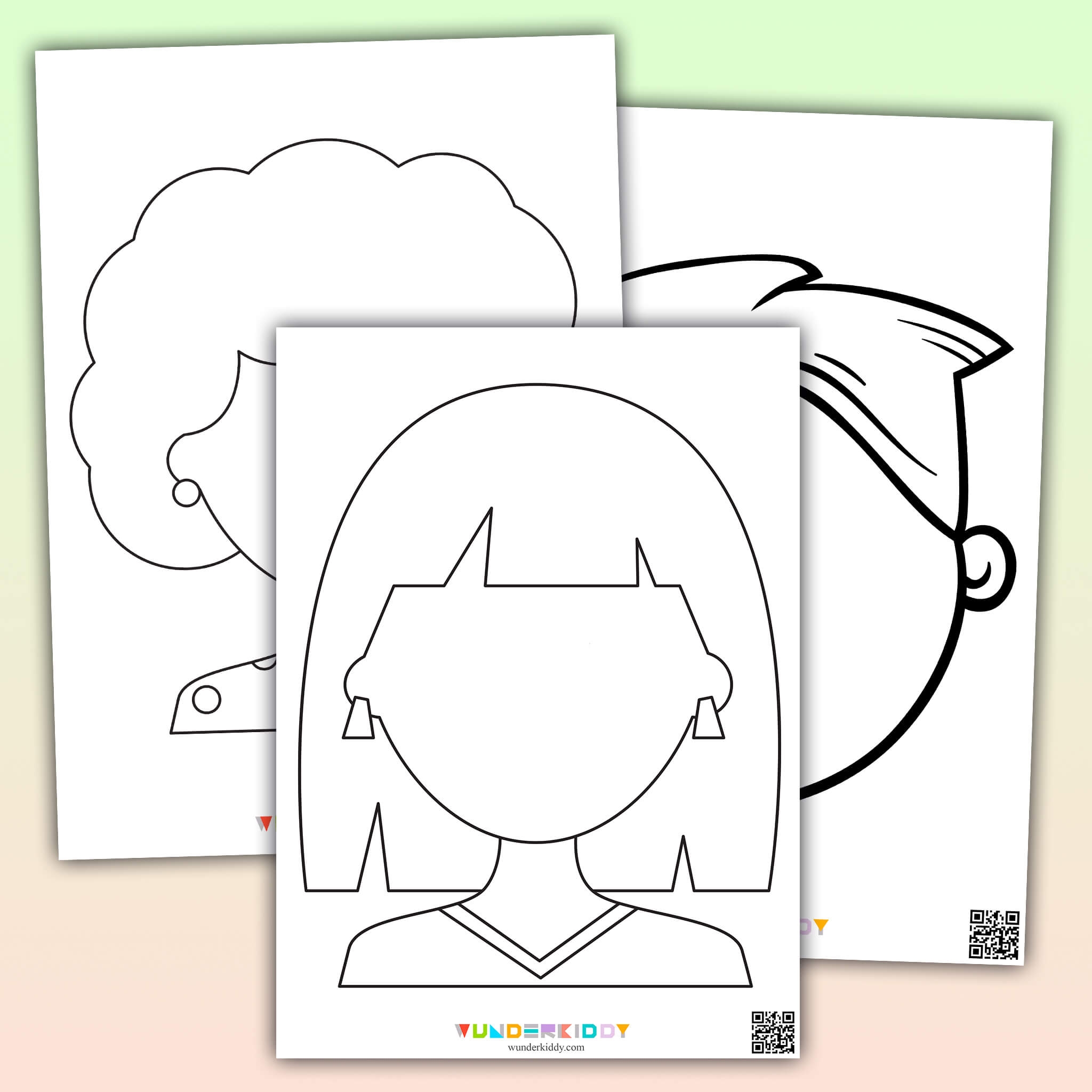 Vorlagen Blanke Gesichter F r Kinder Zum Malen Als PDF