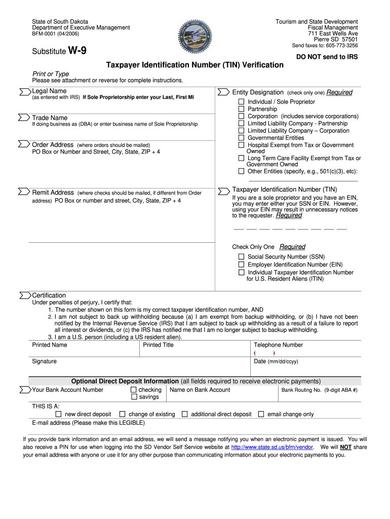 W 9 South Dakota Fill Out amp Sign Online DocHub