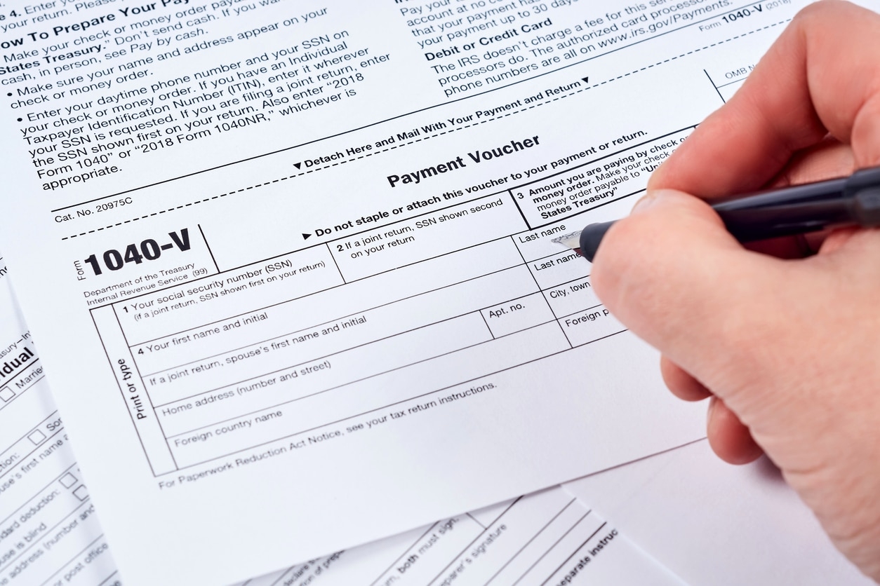 Form 1040 V 2019 Payment Voucher