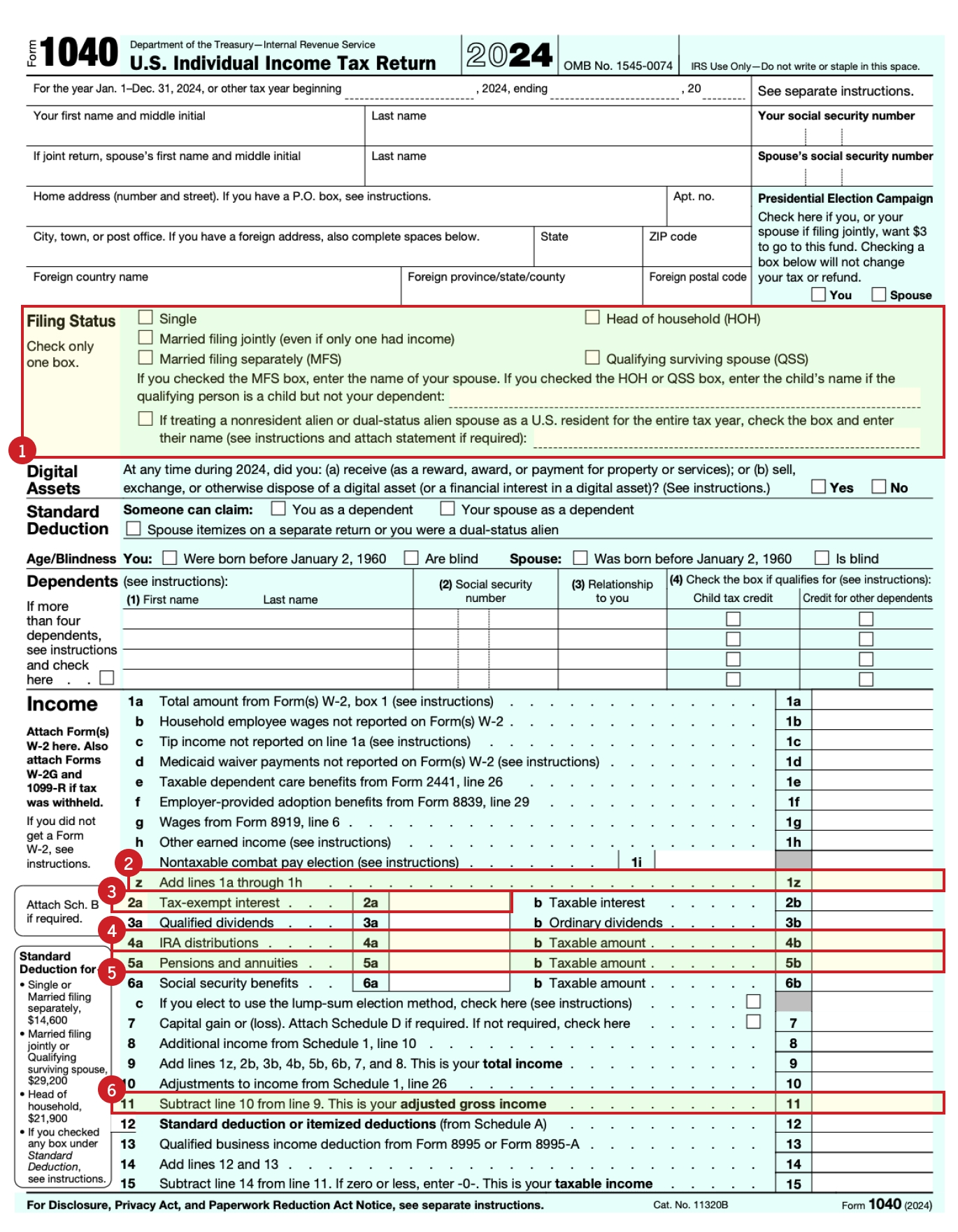 Schedule F Tax Form 2024