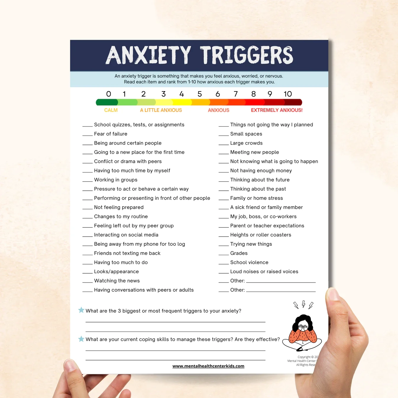 Printable Therapy Worksheets For Teens