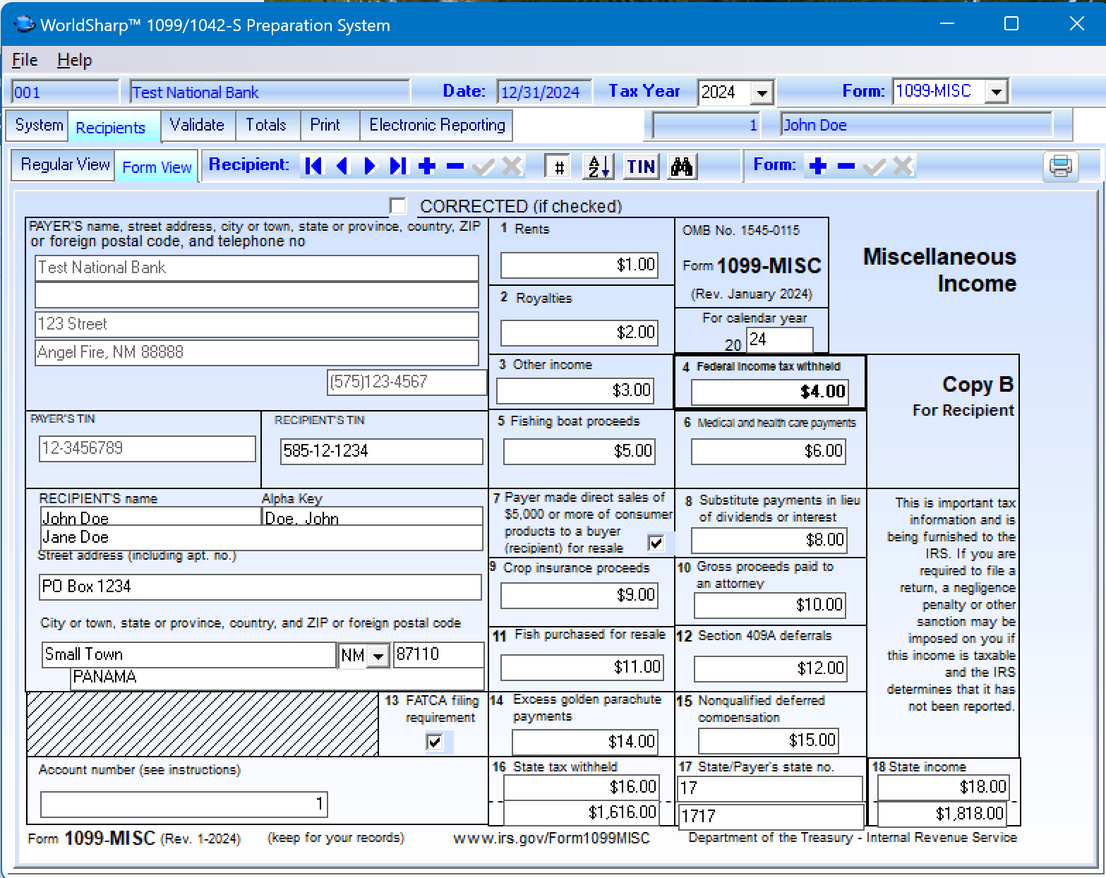 Form 1042 S 2024