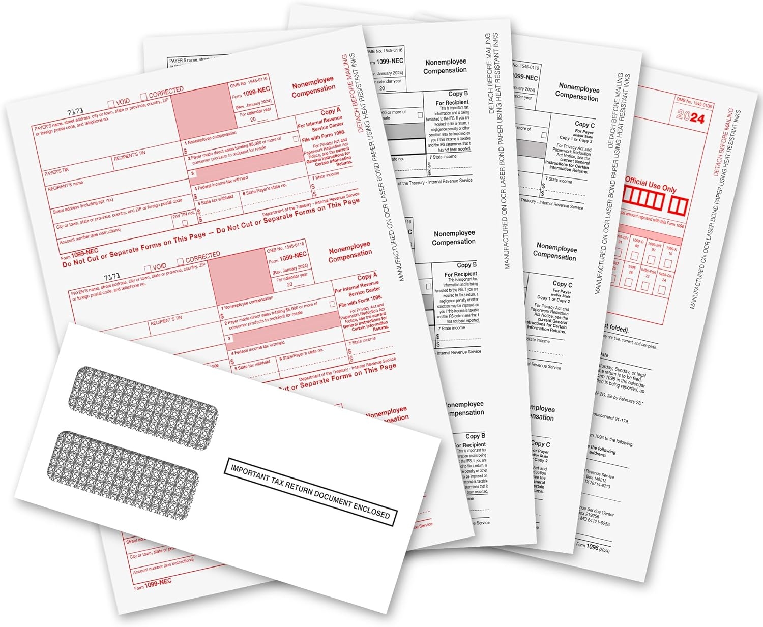 1099 NEC Forms 2024 1099 NEC Laser Forms IRS Finland Ubuy