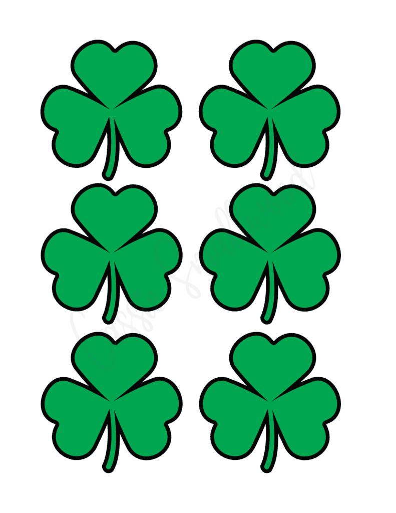 Free Printable Small Shamrock Template