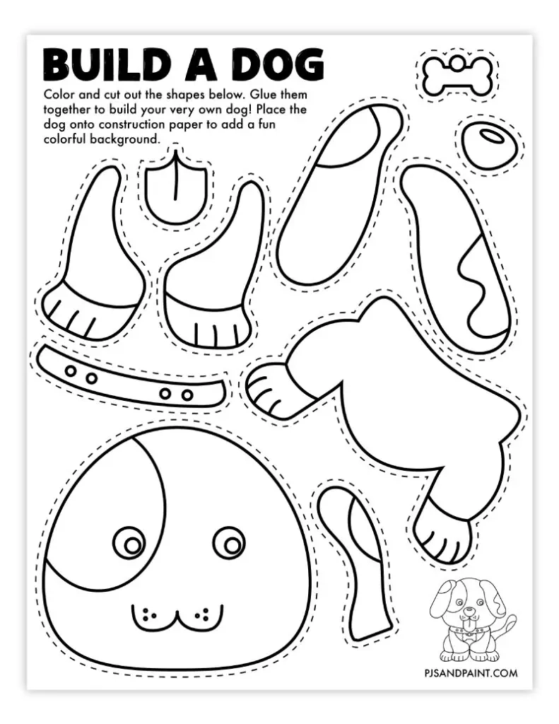 120 Free Printable Build Your Own Crafts Pjs And Paint