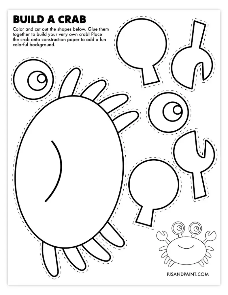 120 Free Printable Build Your Own Crafts Pjs And Paint
