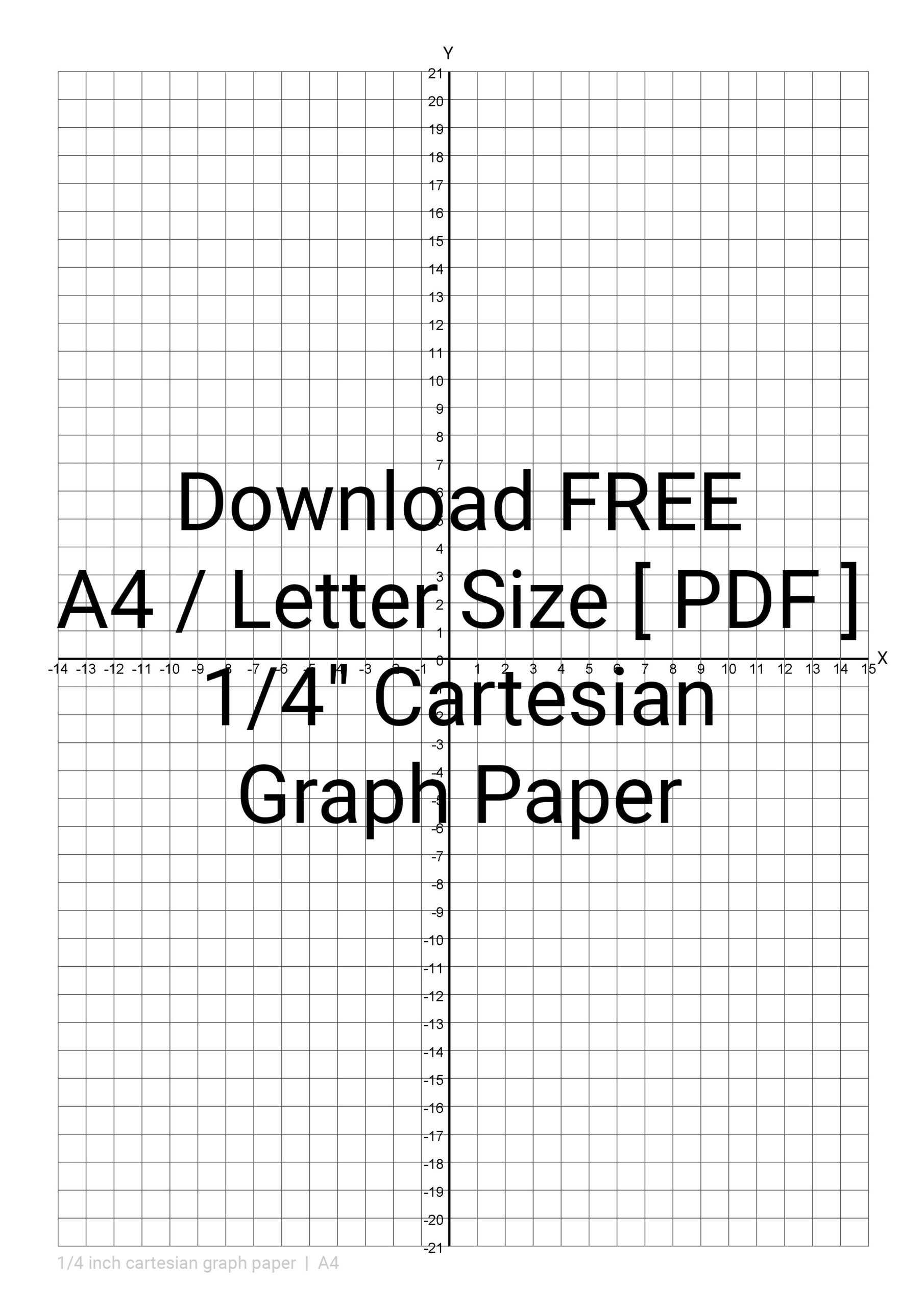 1/4 Graph Paper Template Printable