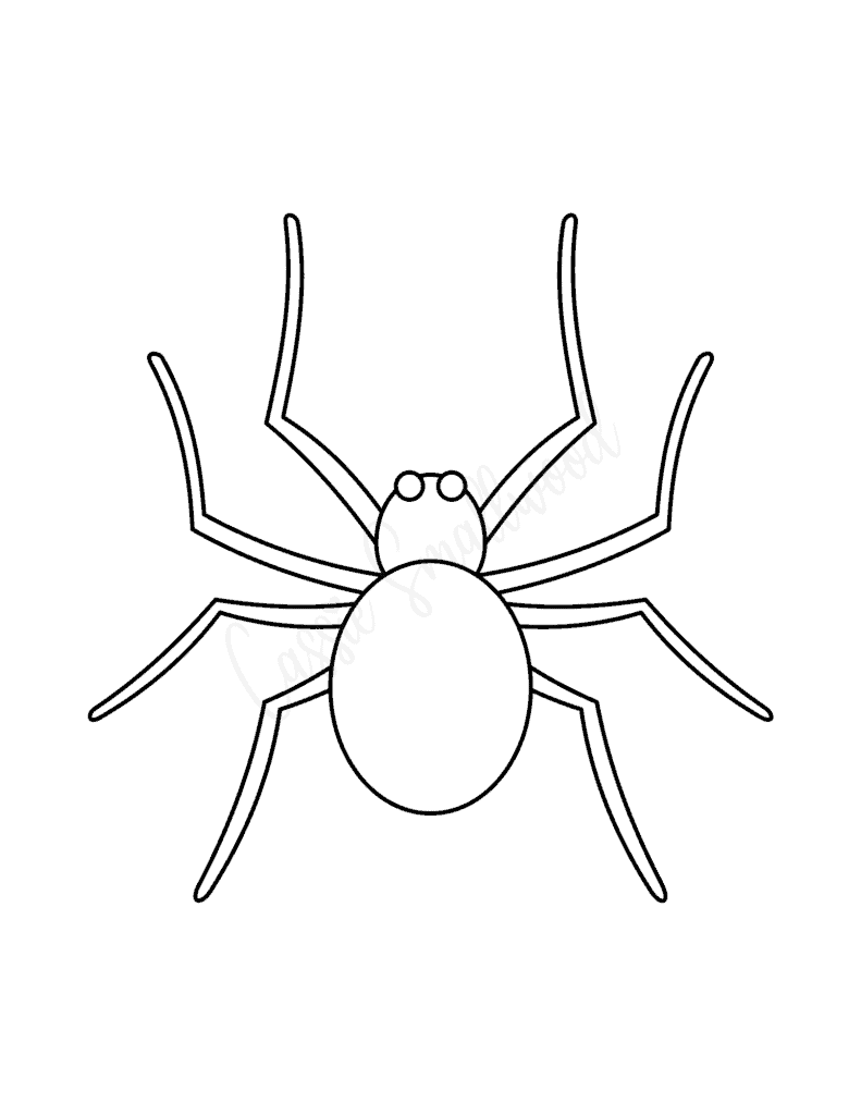 Free Printable Spider Template
