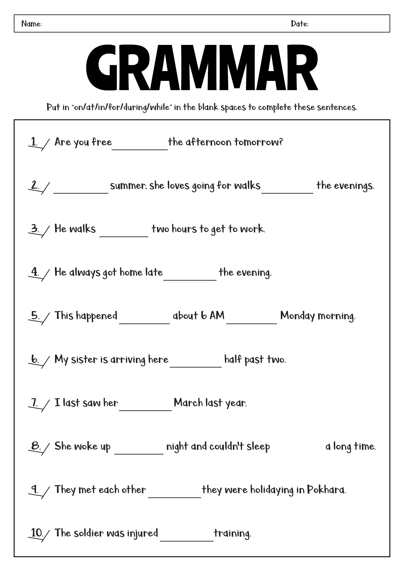 Printable Worksheets For 9th Graders