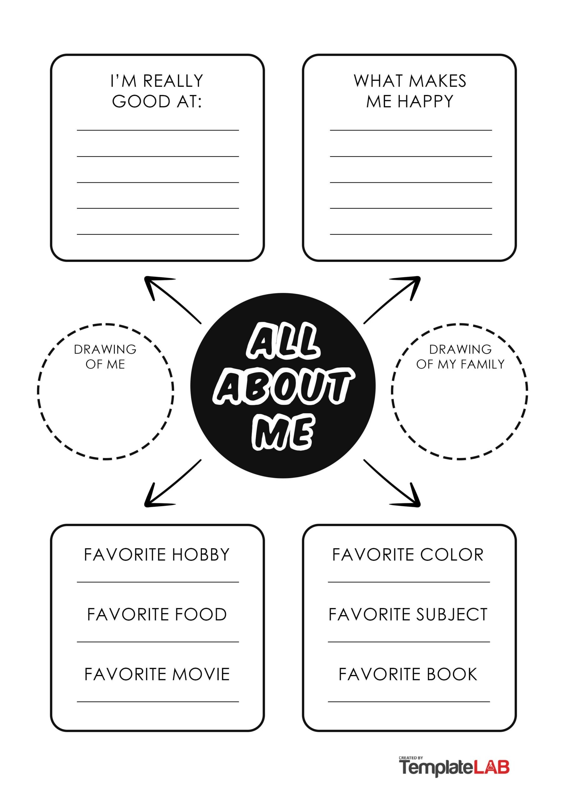 Printable All About Me Worksheet For Adults