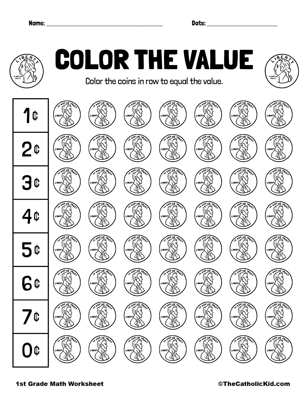1st Grade Money Worksheets Math Monks Worksheets Library
