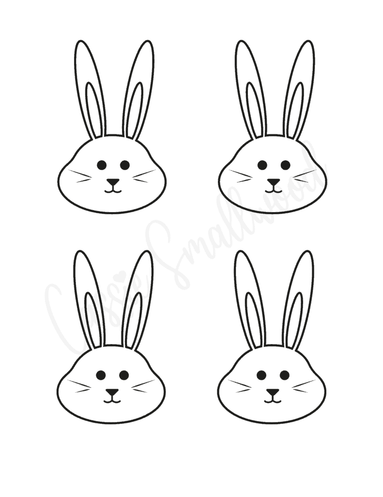 Printable Bunny Rabbit Template