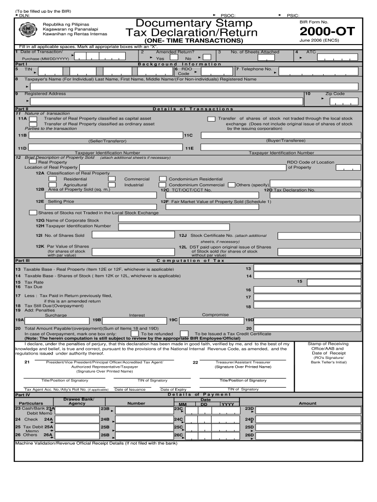 Bir Form 2000-Ot