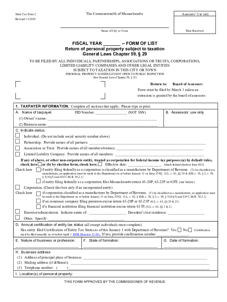Tax Exempt Form 2025 Ma