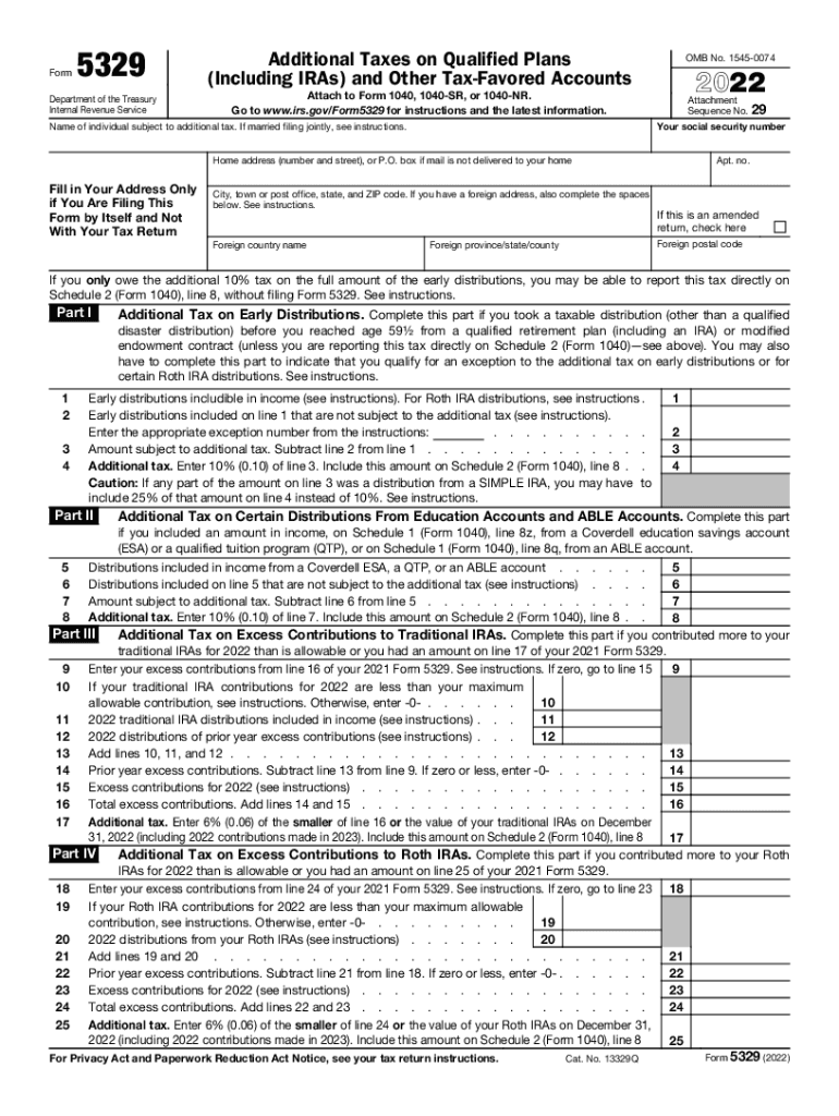 2022 Form 5329 Fill Out amp Sign Online DocHub