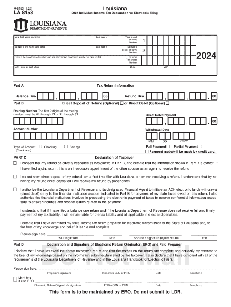 Louisiana Tax Form 2024