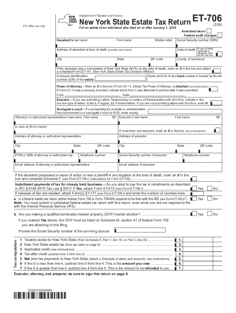Irs Form 706 2024