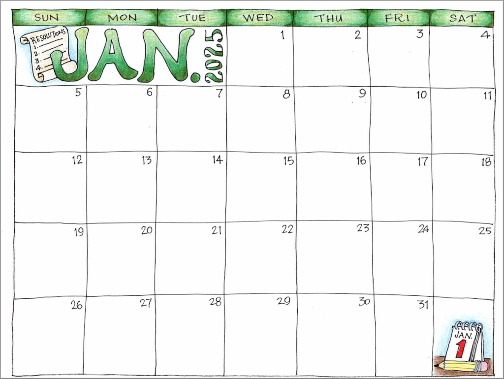 2025 Printable Free Calendar