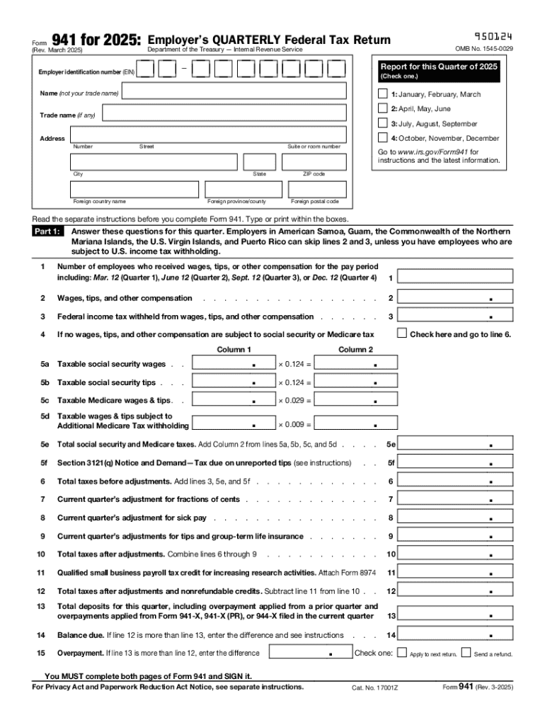 Irs Forms 2025