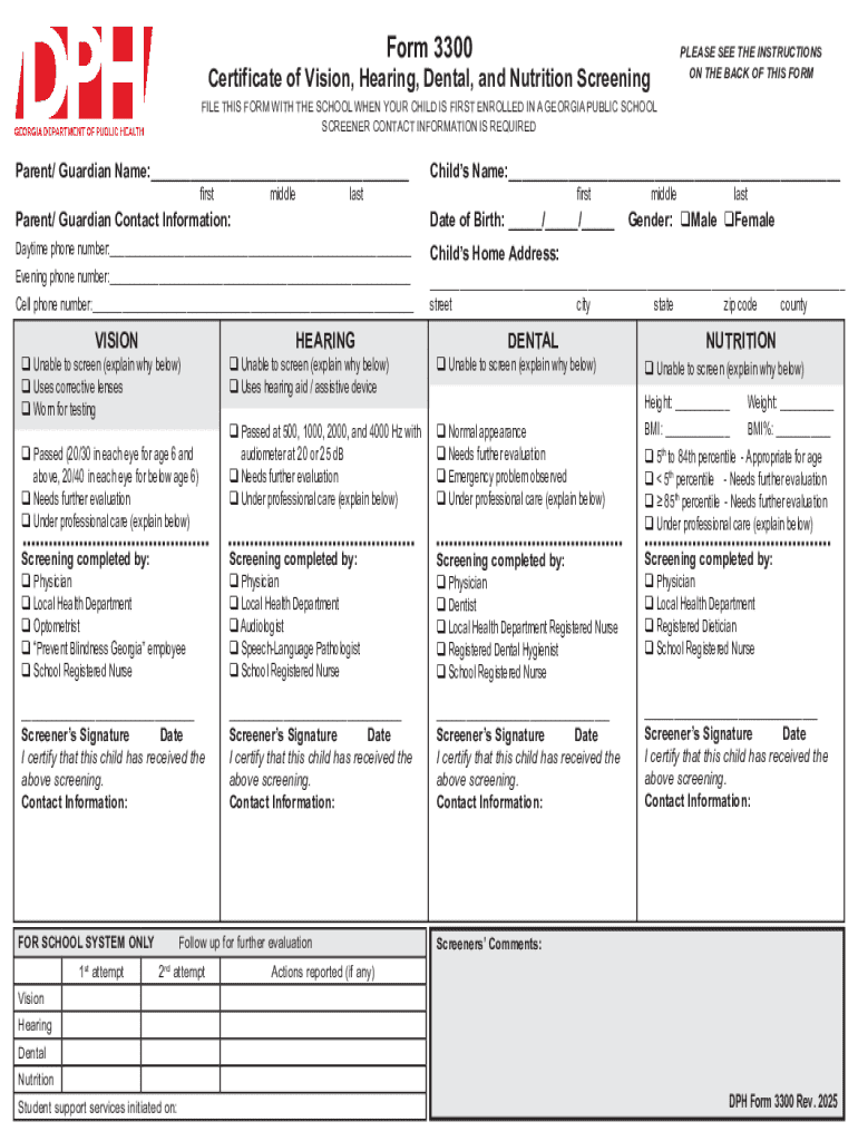 2025 GA Form 3300 Fill Online Printable Fillable Blank PdfFiller