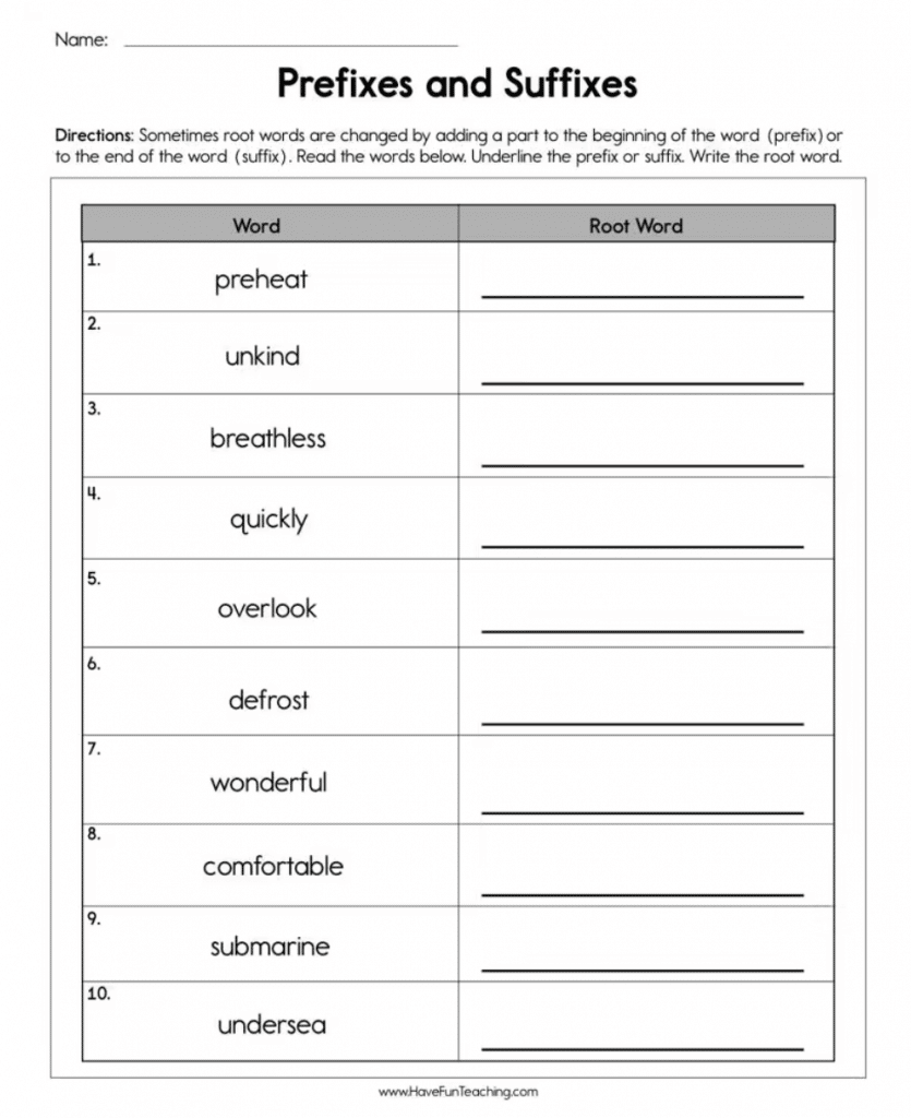 1st Grade Worksheets Printable Grammar