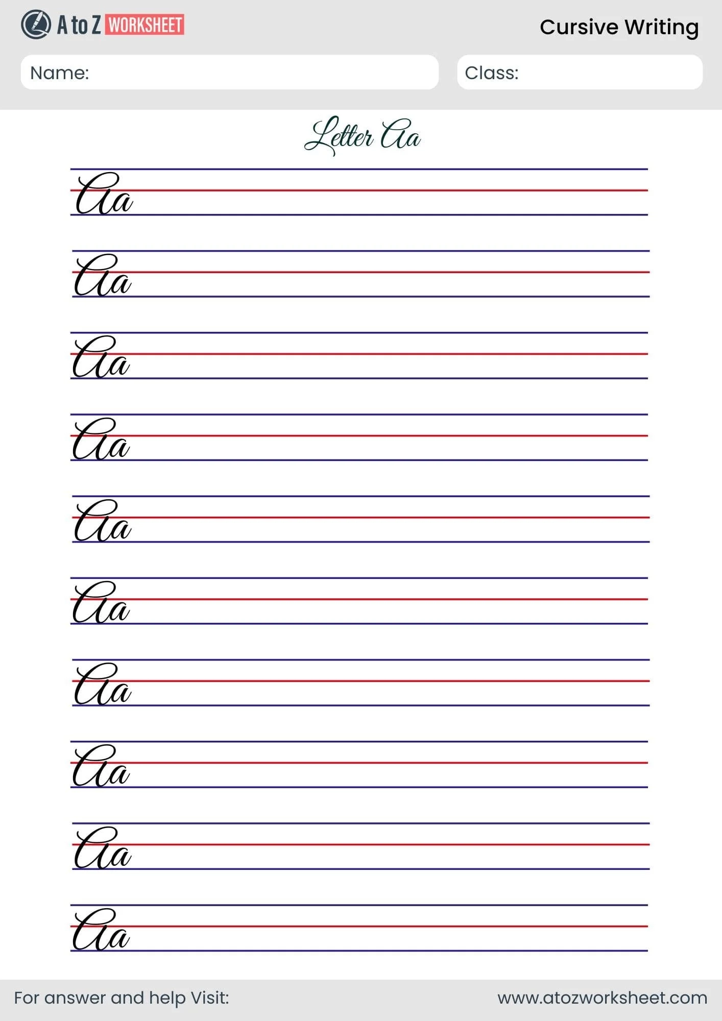 Ot Handwriting Worksheets Free Printables