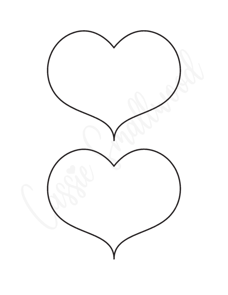 25 FREE Printable Heart Templates Small To Large Sizes Cassie 