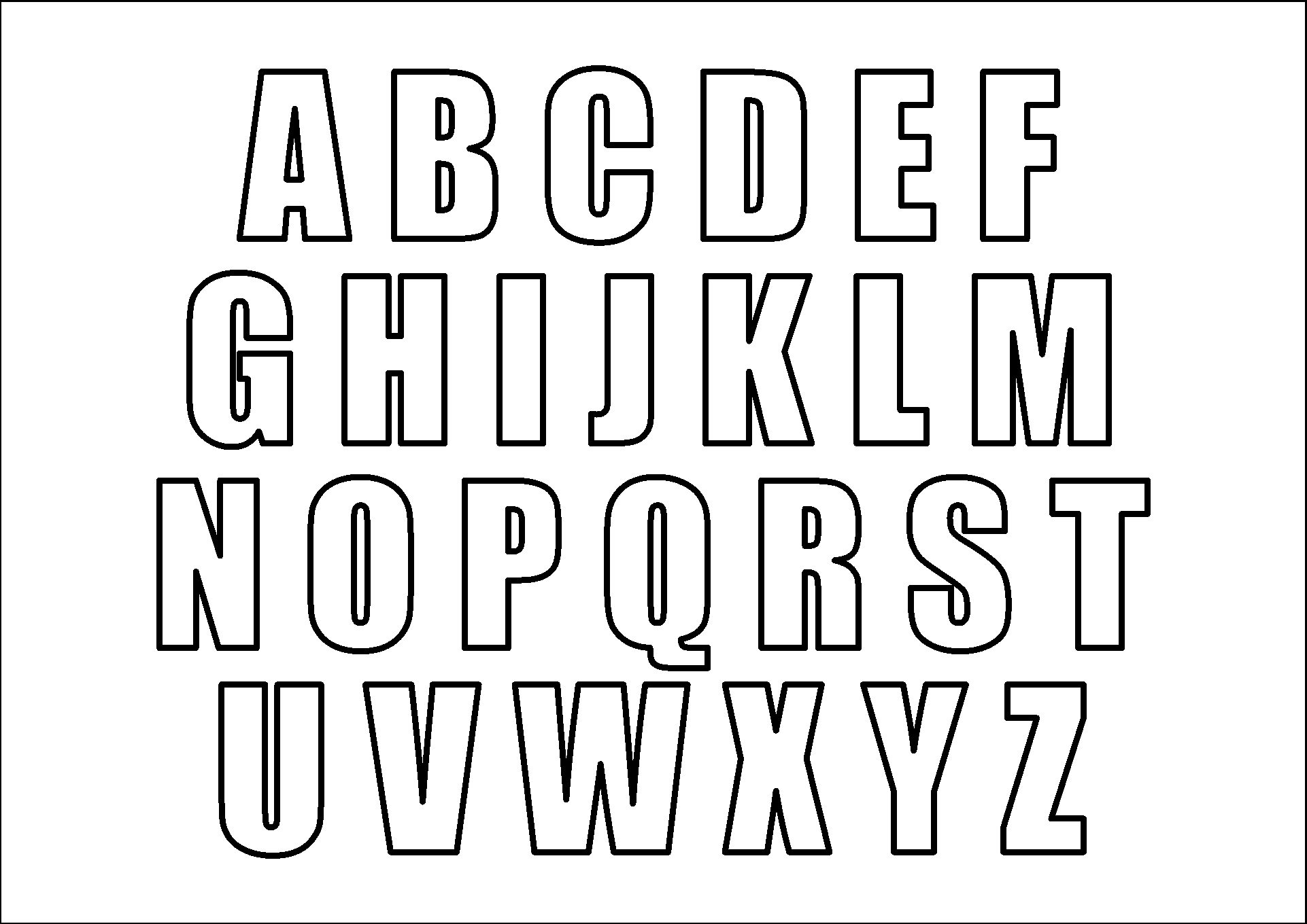 3 Inch Alphabet Letters 12 Free PDF Printables Printablee