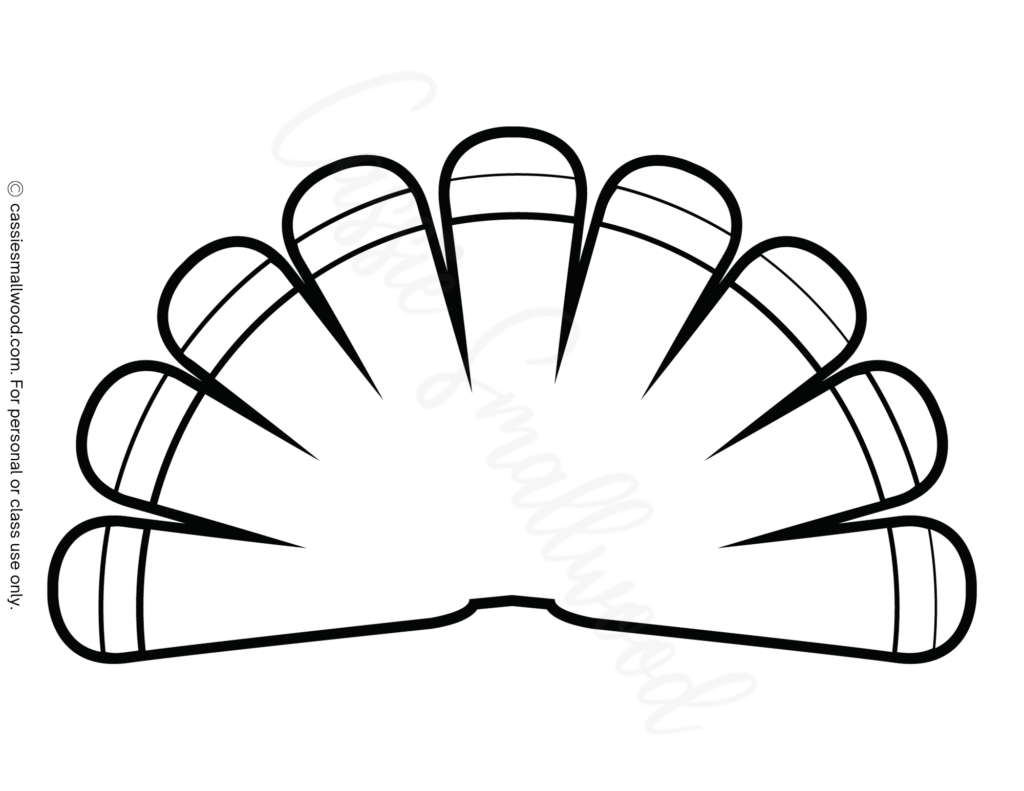 Free Printable Turkey Feather Template