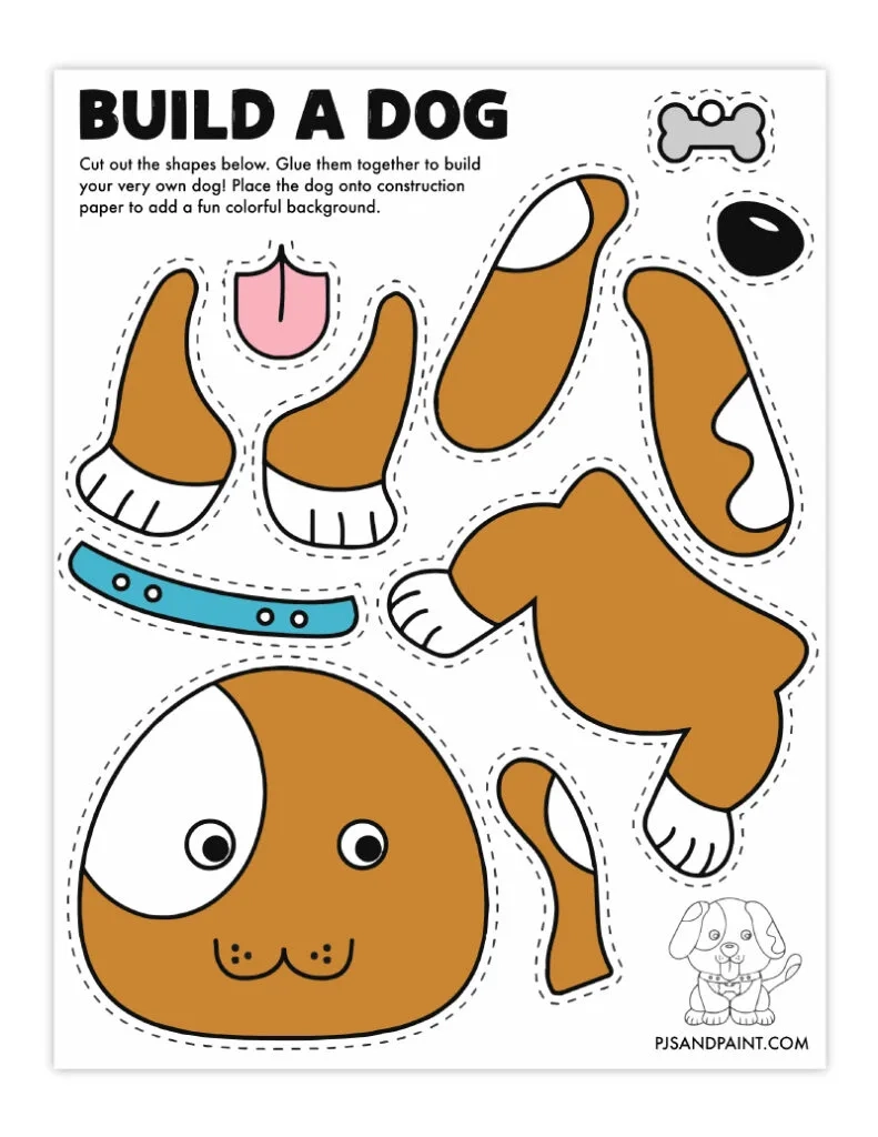 31 Free Printable Cut And Paste Projects Pjs And Paint