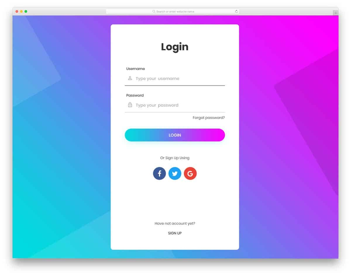 35 Best Free Bootstrap Login Forms For Membership Sites 2025 
