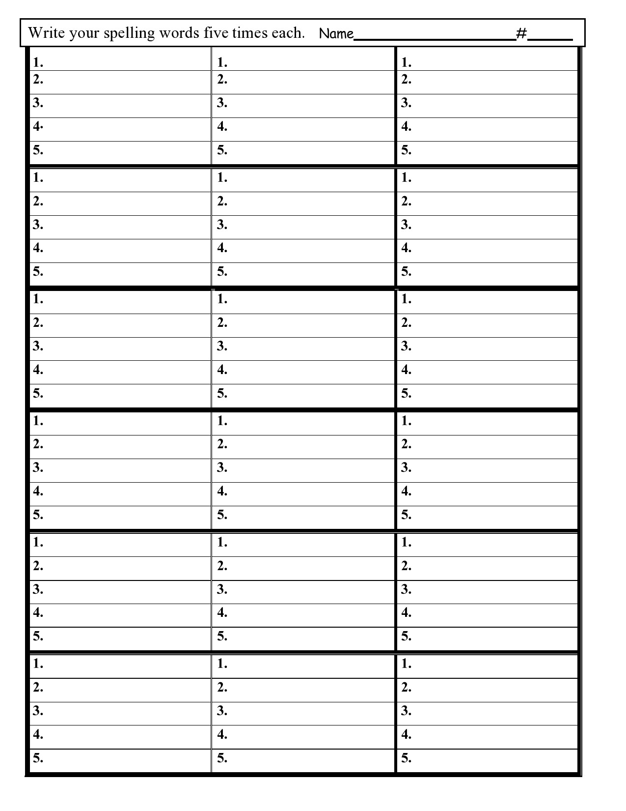 38 Printable Spelling Test Templates Word amp PDF TemplateLab