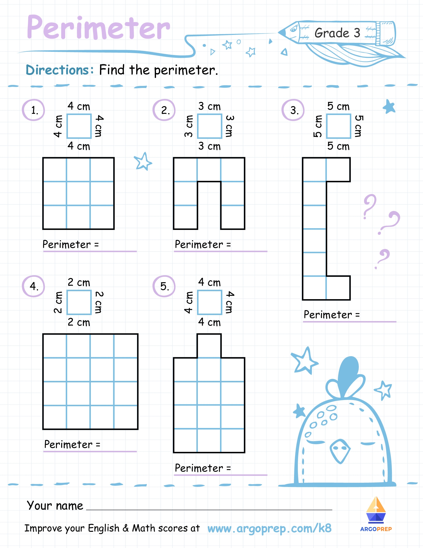 3rd Grade Word Problems Finding Perimeter Worksheets For Free 