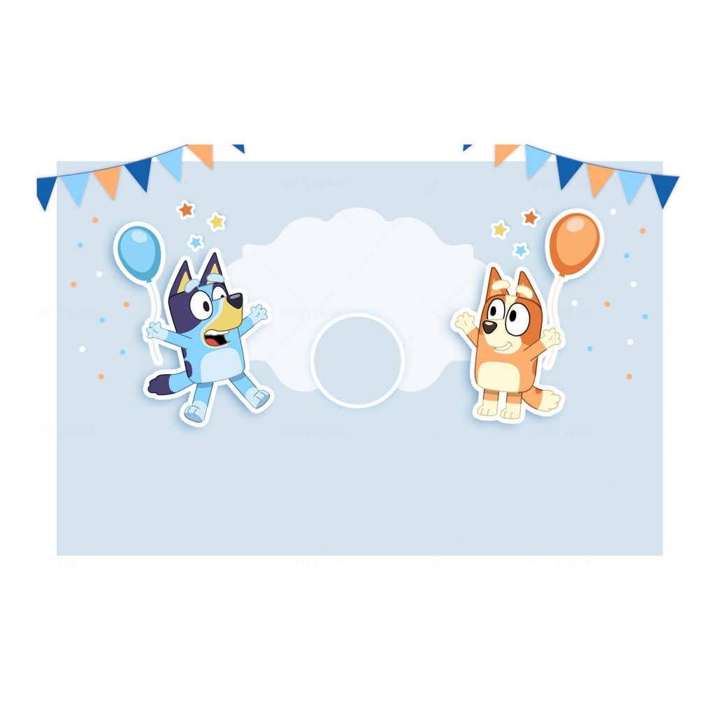 Free Printable Template Printable Bluey Birthday Invitation