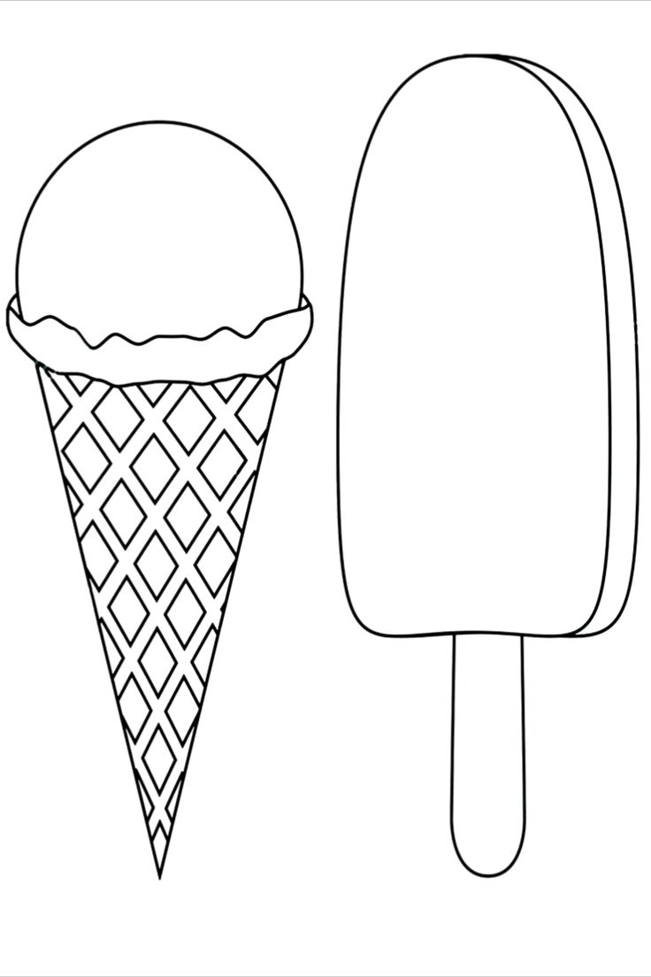 50 Ice Cream Coloring Pages For Kids