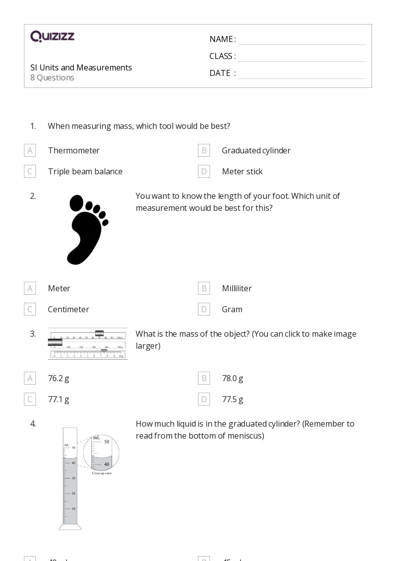 Printable Worksheets For 8th Grade Science