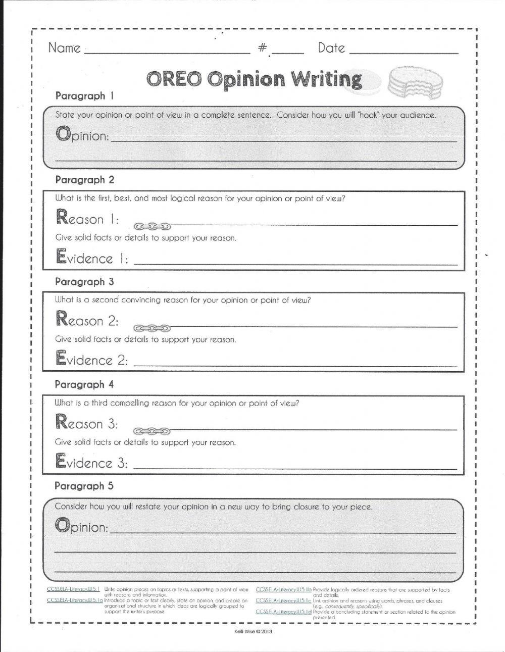 Printable Writing Worksheets 5th Grade