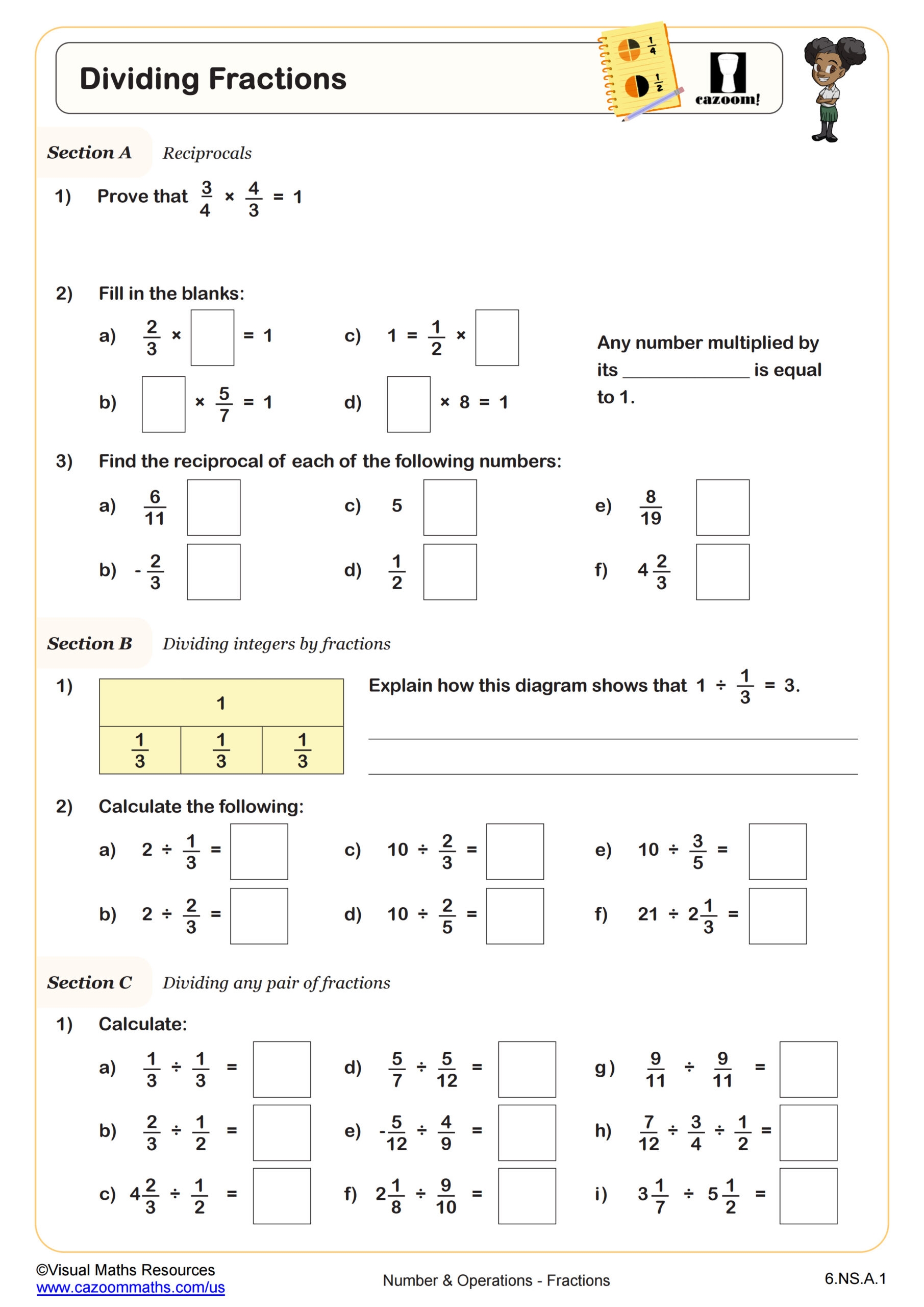 Math Worksheets For 6th Graders Free Printable