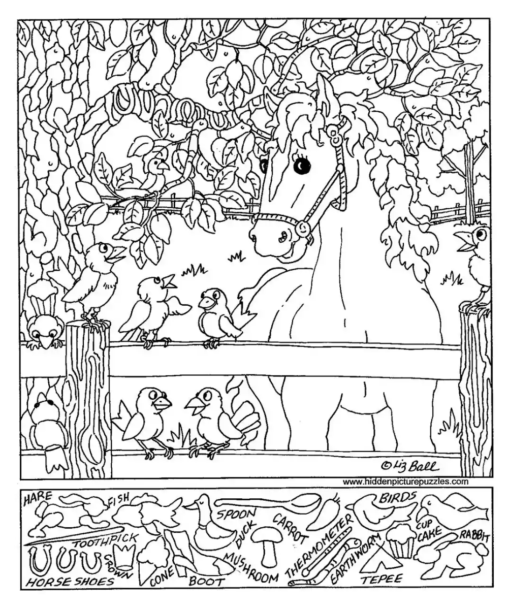 Free Printable Hidden Picture Puzzles Kids