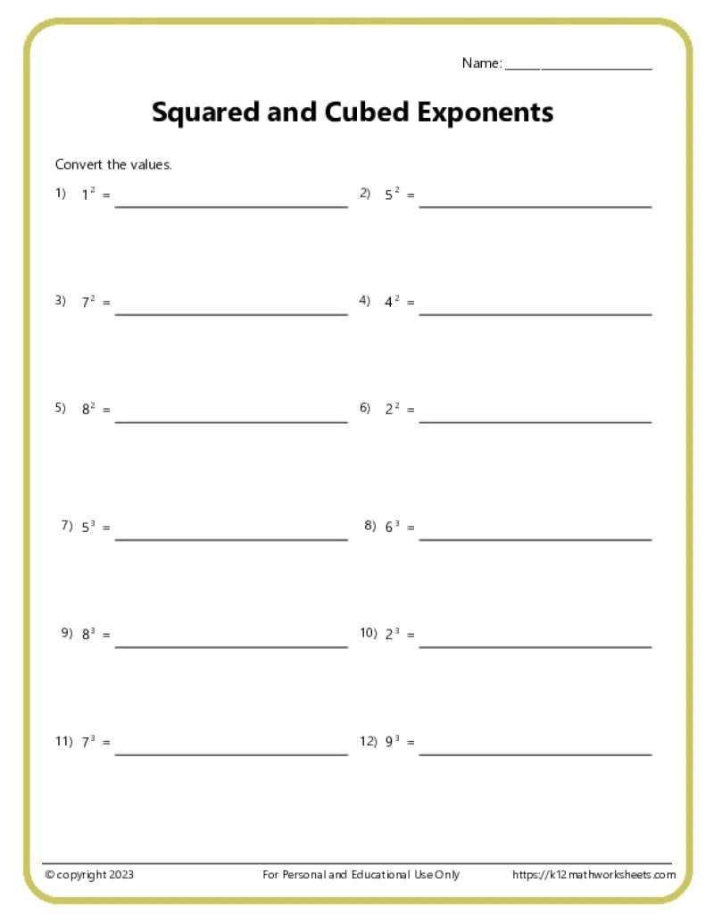 Printable Worksheets For Year 7