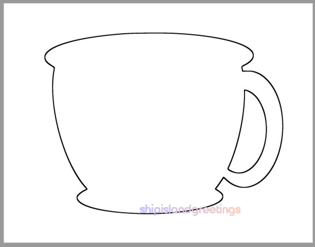 Coffee Cup Template Printable