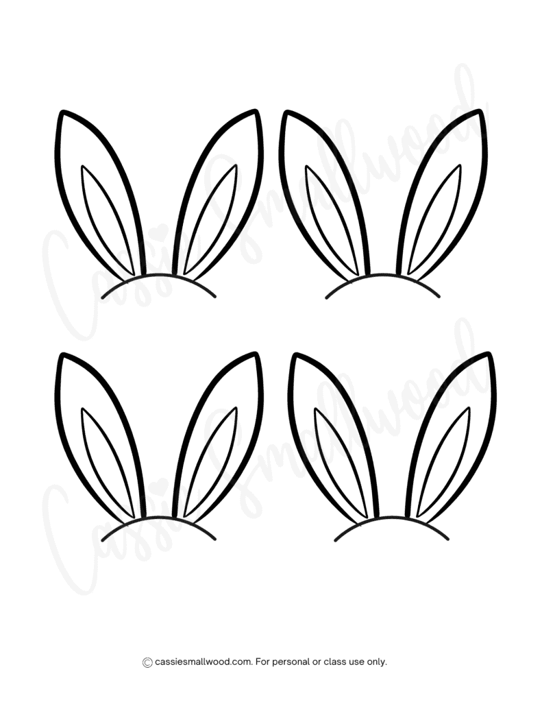 Free Printable Bunny Ears Template