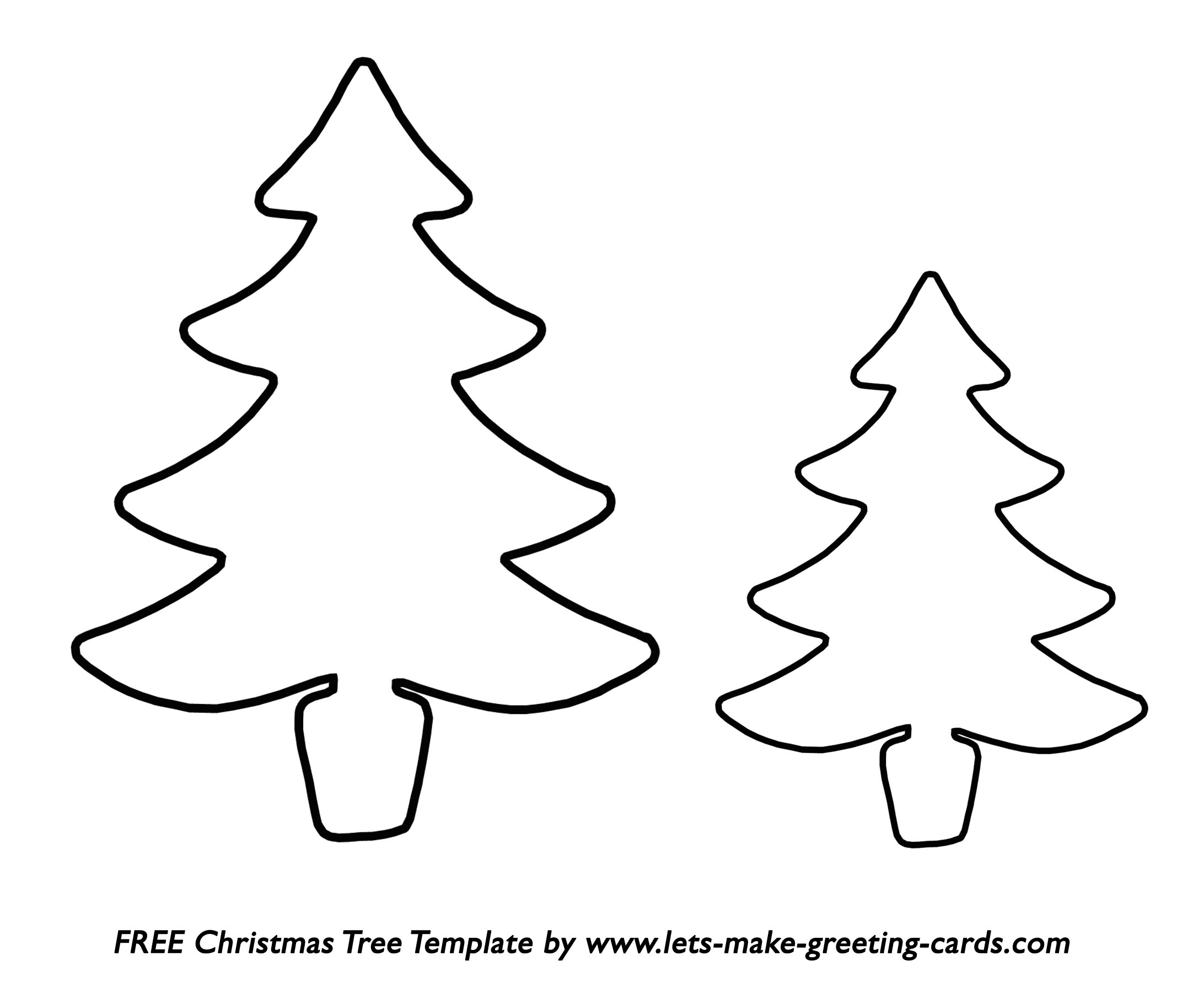 Printable Christmas Tree Templates
